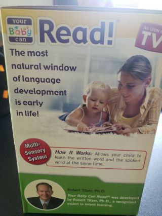 Your Baby Can Read Kit Early Language Development DVD BOOK CARDS Titzer COMPLETE 3