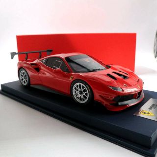1:18 Look Smart Ferrari 488 Challenge Italian Design Resin Red Handmade Toys Car