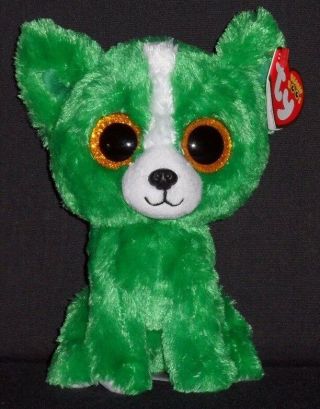 Ty Beanie Boos - Dill The 6 " Green Dog - Gift Show Exclusive - With Tag