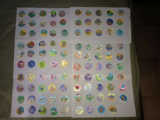 Tiny Toons " Tazos " Lenticular Pogs Complete 99 Set