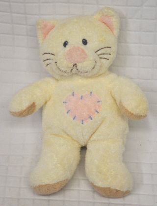 Kittyhugs Ty Baby Plush Rattle Cream Pink Tan Stitch Kitten Cat Kitty 2005 Lovey