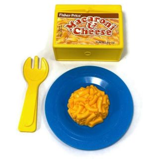 Vintage Fisher Price Fun Food Play Mac & Cheese Set