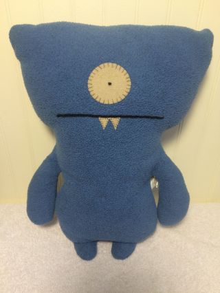 Plush Ugly Doll Wedge Head 13 " Stuffed Animal Toy Blue