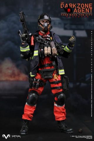 Vts Toys Vm - 018 1/6 The Darkzone Agent Take Back The City Renegade Action Figure