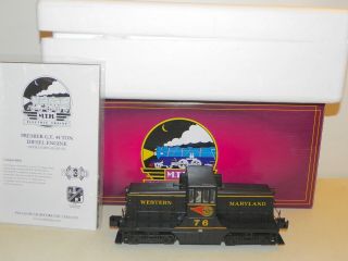 Mth O Ga 20 - 20467 - 1 Western Maryland 44 Ton Powered Locomotive W/ Sound Exib