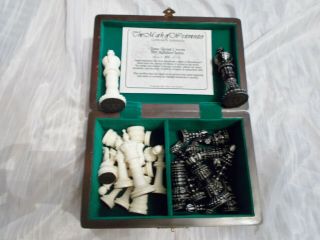 The Mark Of Westminster Bone Royal Crown Signature Series 006 Of 100 Chess Set