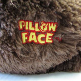 Pillow Face Lion Plush Soft Throw Pillow Brown Cuddly Stuffed Animal 3