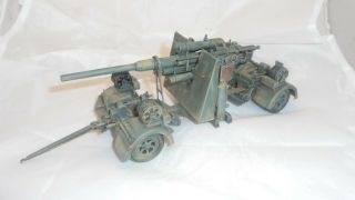 54mm Metal And Plastic Painted Ww2 German 88mm Gun By 21st Century Toys