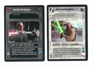 Star Wars Ccg Theed Palace 120 Card Complete Set With Checklists,  No Ai