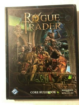Rogue Trader Core Rulebook Warhammer 40,  000 Roleplay Hard Cover Fantasy Flight