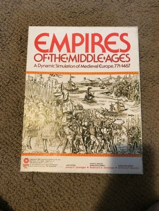 Empires Of The Middle Ages - Spi - Unpunched/unplayed