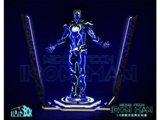 Toy - Box 1/6 Led Tron Legacy Iron Man Platform 12  Figure Doll Site Accessory