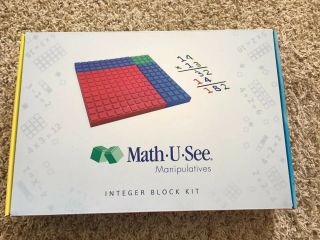 Math U See Manipulatives Integer Block Kit Complete 133 Piece Learning System