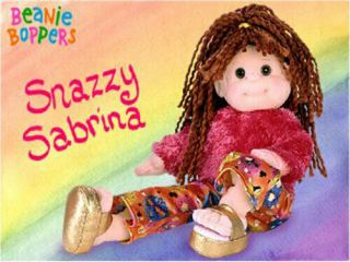 Ty Beanie Bopper - Snazzy Sabrina (13 Inch) - Mwmts Stuffed Girl Doll Toy