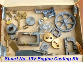 Stuart No.  10v Engine Castings Kit,  Made In England,  Ca.  1975 -