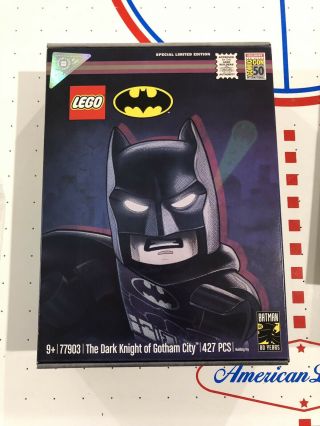 Lego Batman Sdcc 2019 Exclusive Dark Knight Of Gotham City 77903 With Bag