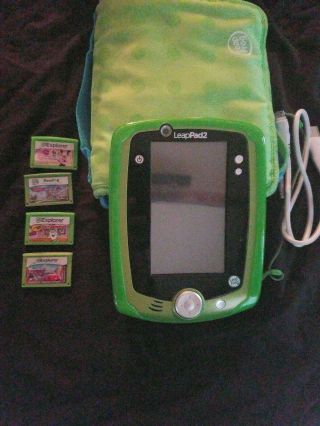 Leap Frog Leappad 2 With Case And 4 Games