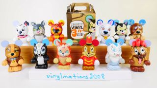 12 Disney Vinylmation Whiskers And Tales Complete Set W/ Chaser,  1 Box