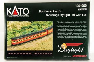 Kato N - Scale 106 - 060 Southern Pacific Morning Daylight 10 Car Set Made In Japan