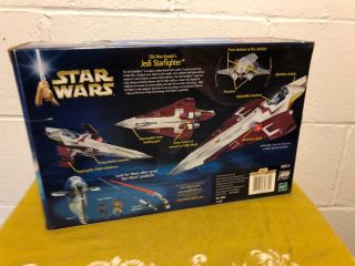 Star Wars Attack clones - Obi - Wan Kenobi ' s Jedi Starfighter - Hasbro 2001 3