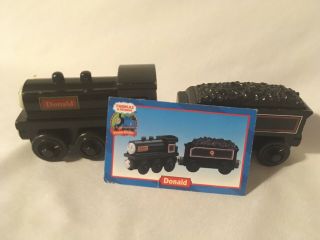 Donald And Douglas Wood Trains Thomas Wooden Railway W Collectors Card
