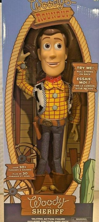 Disney Toy Story 16 Inch Tall Talking Action Doll Woody The Sheriff 30 Phases