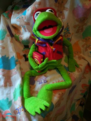 Henson Kermit The Frog 24” Plush Toy Photographer Red Vest Camera Macy’s