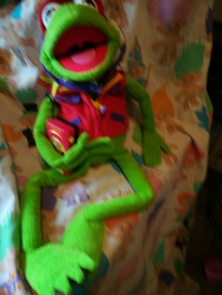 Henson Kermit The Frog 24” Plush Toy Photographer Red Vest Camera Macy’s 2