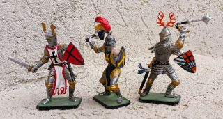 Knights Painted Miniatures 1/32 Figure Metal Toy Soldiers 54mm