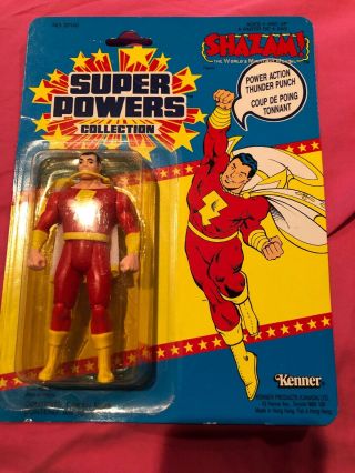 Rare Kenner Powers Shazam Unpunched Dc Action Figure