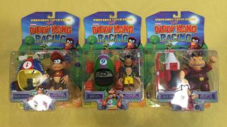 Toybiz Diddy Kong Racing Video Game Stars Diddy Kong,  Banjo And Wiz Pig