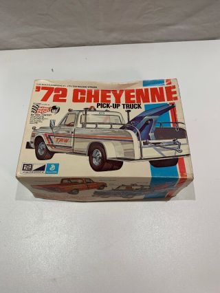 Mpc 7208 721 1972 Chevy Pickup/wrecker Cheyenne Annual 1/25 Model Car