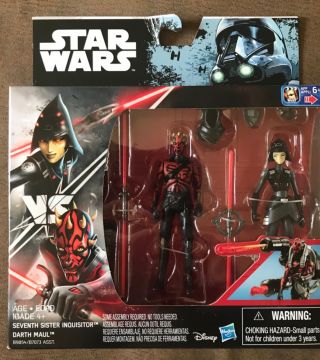 Star Wars Rogue One 2 Pack Rebels Darth Maul/seventh Sister Inquisitor