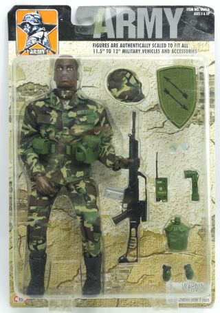 Us Army 15th Signal Bn Airbone Soldier 12 " African American Figure Es Toys