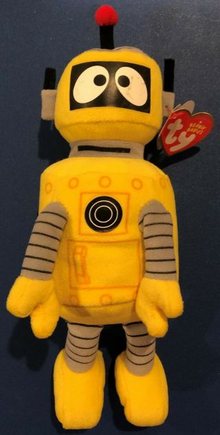 Ty Beanie Babies Plex Yellow Robot 2013 With Tag