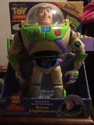 2002 Toy Story And Beyond Deluxe Electronic Buzz Lightyear Read