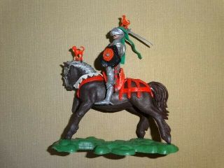 BRITAINS SWOPPET KNIGHT 1452,  MOUNTED ATTACKING WITH SWORD,  UK,  Toy Soldiers 5