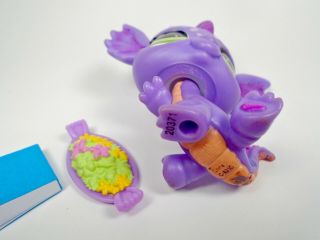 Littlest Pet Shop purple sparkle Dragon 2660 with accessories.  AUTHENTIC 4
