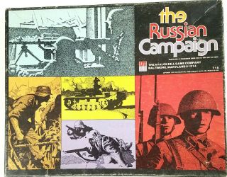The Russian Campaign Avalon Hill 1976 Complete Game 3rd Edition World War Ii