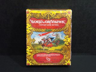 AD&D World of Greyhawk fantasy game setting MINI boxed set TSR 1015 c1983 2