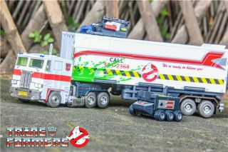 Sdcc 2019 Transformers Masterpiece Mp - 10g Ghostbusters Optimus Prime Ecto - 35
