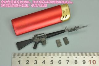 Damtoys 1/12th Pes004 The Vietnam War Figure M16 Gun Weapon Model For 6 " Doll