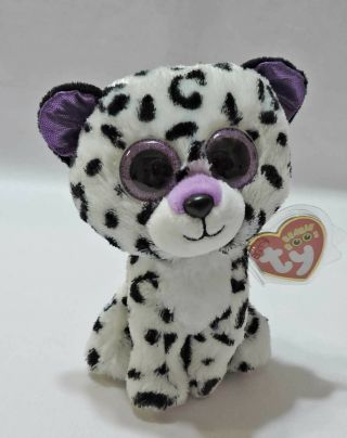 Ty Beanie Boos Violet Leopard Claire 