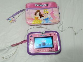 Vtech Innotab 3s Learning Tablet Disney Princess Pink,  Case,  Game & Adapter
