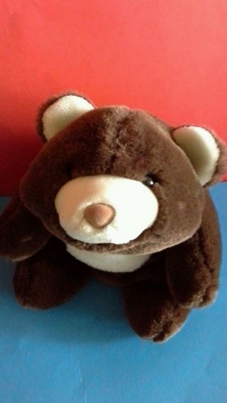Vtg Gund Snuffles Teddy Bear 10 " Plush Dark Chocolate Brown Stuffed Animal 1980