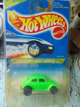 Hot Wheels 1995 Treasure Hunt Series Vw Bug 5 Collector 357 13353 Car Collect