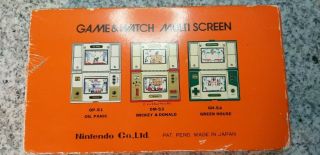 Nintendo Game and Watch multi screen Donkey Kong 3