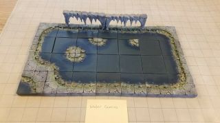 Dwarven Forge Water Cavern Set - Kickstarter Painted