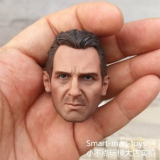 Small Size 1/6 Scale Head Sculpt The Rescuer Liam Neeson Fit 12 " Figure Toys