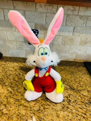 Vintage 1987 Roger Rabbit Disneyland Walt Disney World 15 " Plush Doll Applause